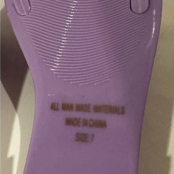 WILD DIVA NEW in BOX Purple PVC Flat Slip-On Sandal -Listing -SIZE 7 & SIZE 8 - Picture 6 of 7